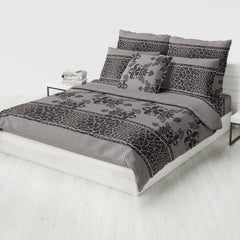 Light Gray Floral & Animal Print Winter Comforter