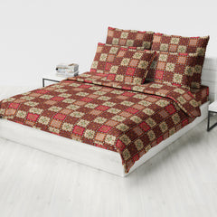 Red, Yellow & Green Patchwork Winter Comforter